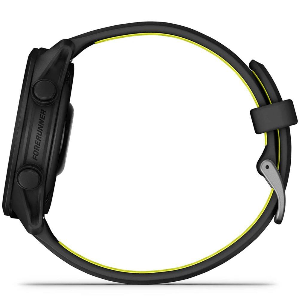 Alt View 5. Garmin - Forerunner 170 Music GPS Smartwatch 43 mm Fiber-Reinforced polymer + Charging Dock & Protection Bundle - Black/Amp Yellow.