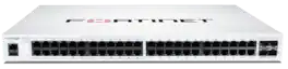 Fortinet - FortiSwitch 148F-POE 48-Port GE Switch with 24 PoE+ Ports, 4 10G SFP+, 370W (FS-148F-POE)