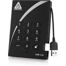 APRICORN
1 abc
2 def
3 ghi
4 jkl
5 mno
6 pqrs
7 tuv
8 wxyz
cancel 0
USB 3.0
02B 30