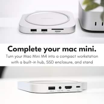 Macally Mac mini M4 Dock and Stand, Mac mini M4 Hub with M.2 NVMe Macally Mac mini M4 Dock and Stand, Mac mini M4 Hub with M.2 NVMe