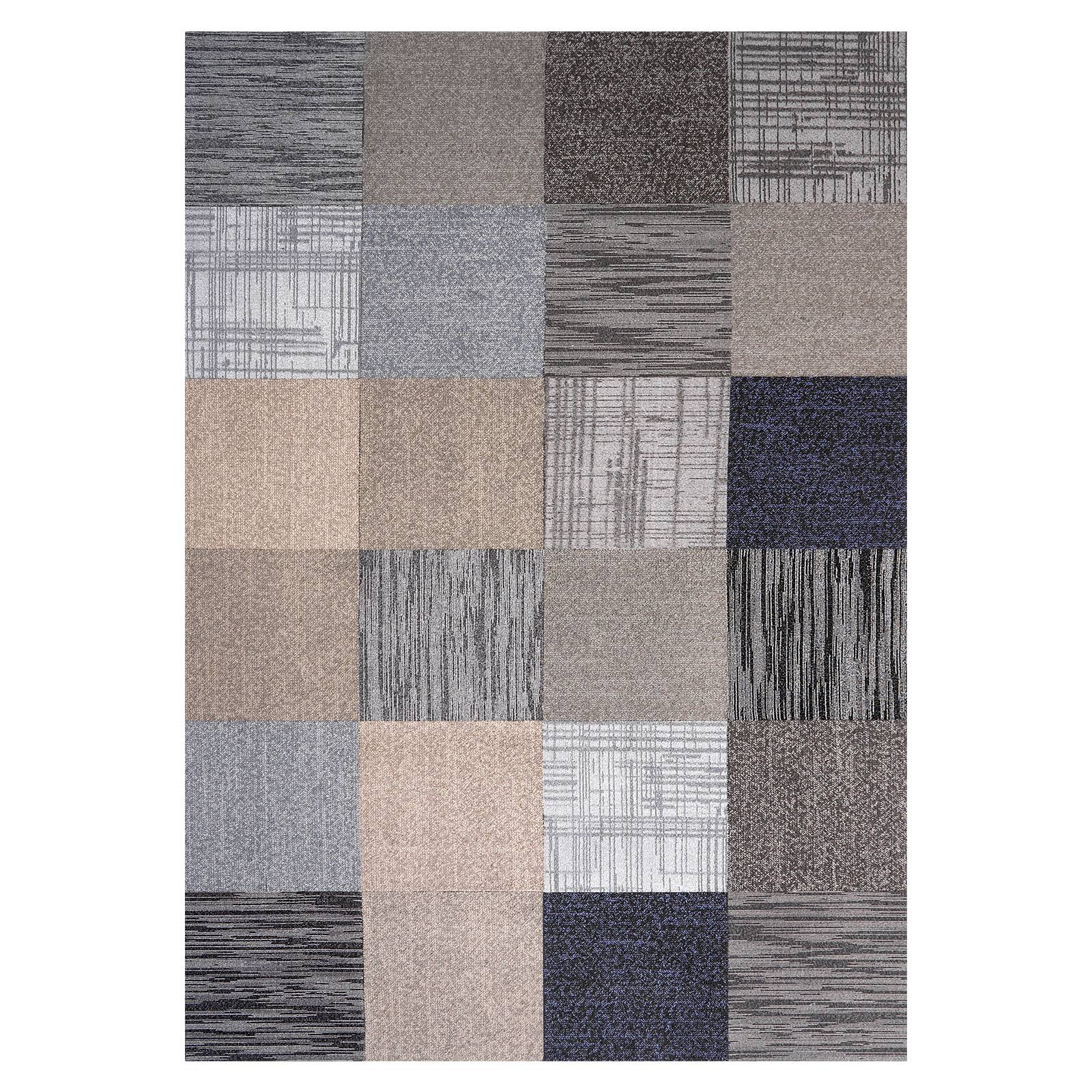 Alt View 5. VEVOR - Carpet Tiles Reusable 20x20 inch, 24 PCS Modular Carpet Square Rug, Commercial Floor Soft Padded for Cover 66.6sq.ft - Multicolor.