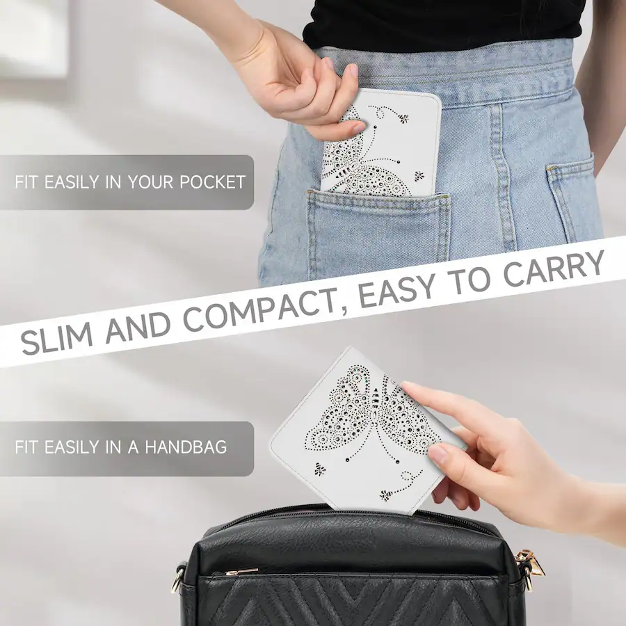 Jadie Link Small Rfid Wallet Women Ultra Thin Slim Womens Mini Compact ...