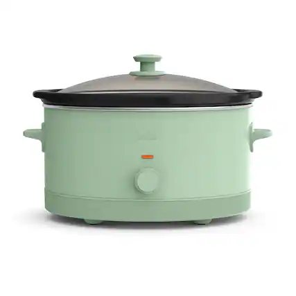 Front. Bella - 6-qt. Manual Slow Cooker - Seaglass.