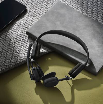 Shokz OpenMeet, Wireless Bone Conduction Headset Black C610-AN-BK Shokz OpenMeet, Wireless Bone Conduction Headset Black C610-AN-BK