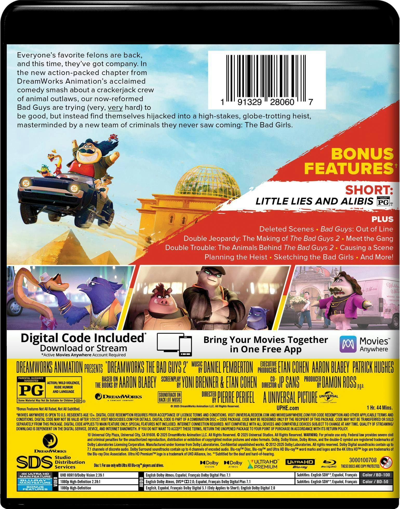 Back. The Bad Guys 2   - 4K Blu-Ray.