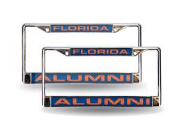 Rico Industries - University of Florida Gators Alumni Chrome Laser License Plate Frame - Set of 2 Frames - Multi