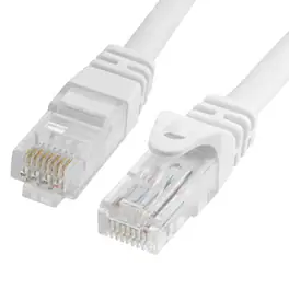 Cmple.com - Cmple - Cat 6 Ethernet Cable 25 ft, Cat6 Patch Cables 10Gbps Network Lan Cord, 550MHz, RJ45 Connectors - White
