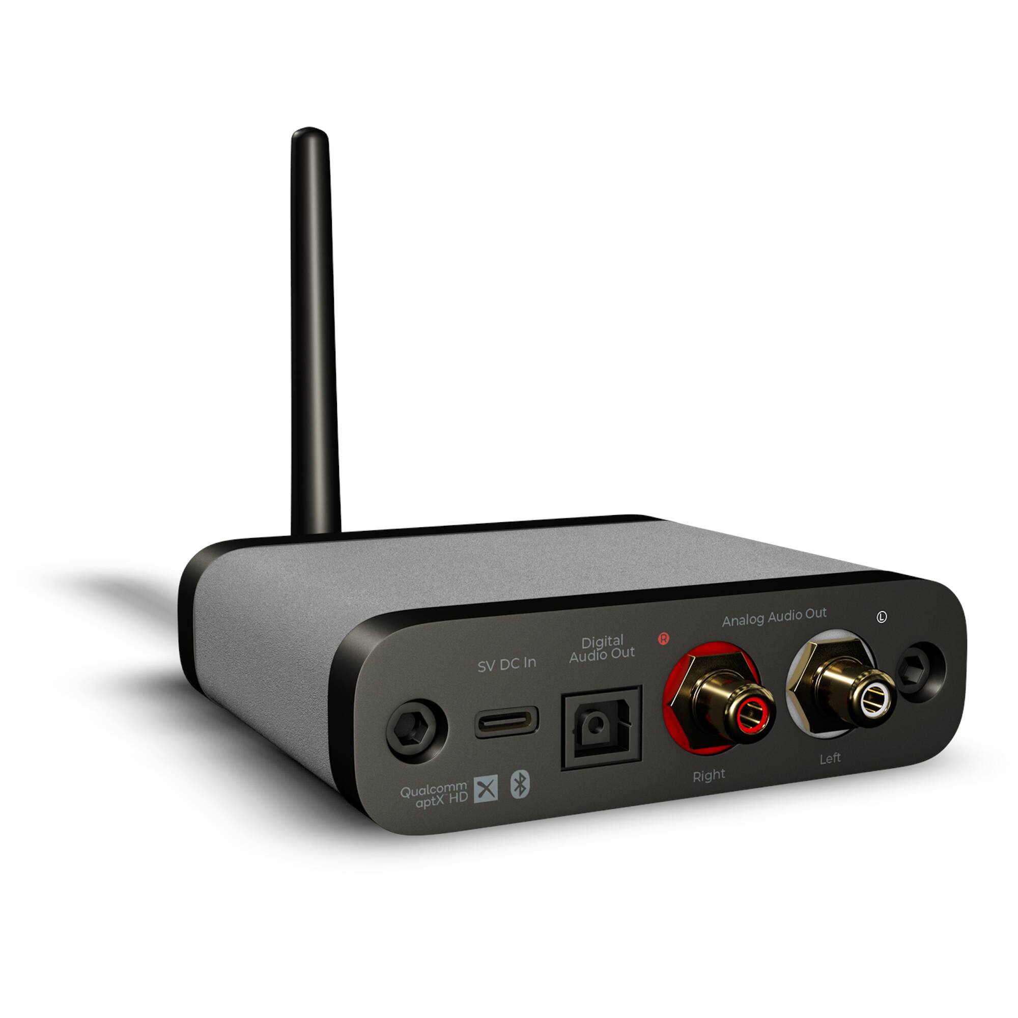 SV DC In  
Digital Audio Out  
Analog Audio Out  
Right  
Left  

Qualcomm aptX HD