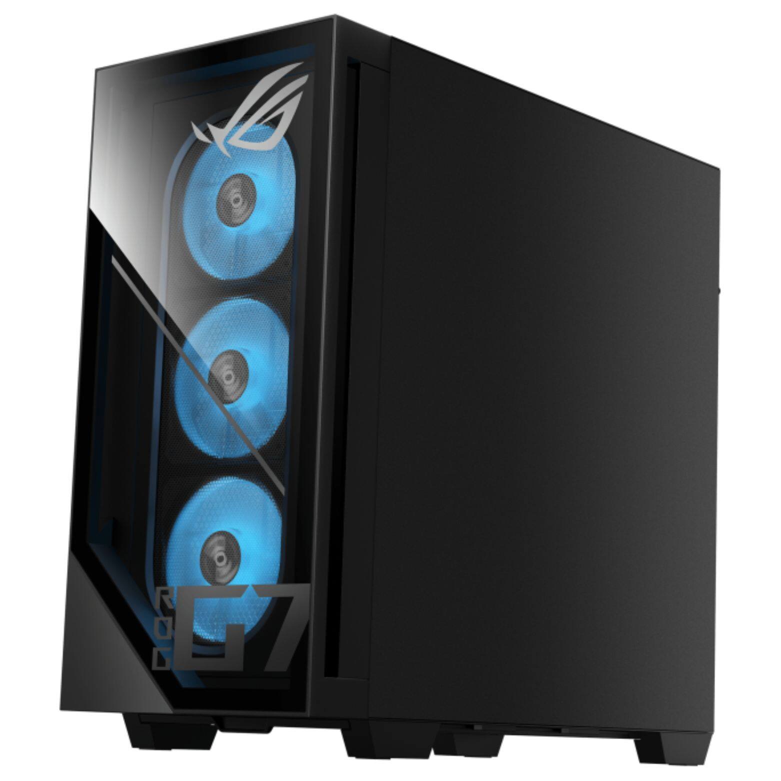 Alt View 3. ASUS - ROG G700 Intel Core Ultra 7 265F 2.4 GHz up to 5.3 GHz 32GB DDR5 1TB SSD GeForce RTX 5060 Windows 11 Home Gaming Desktop - Black.