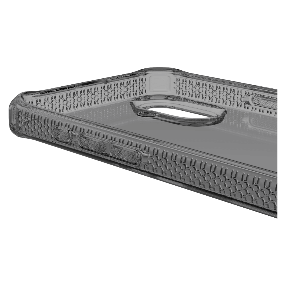 Alt View 2. Itskins - Spectrum_R Clear Case for Apple iPhone 16 - Black.