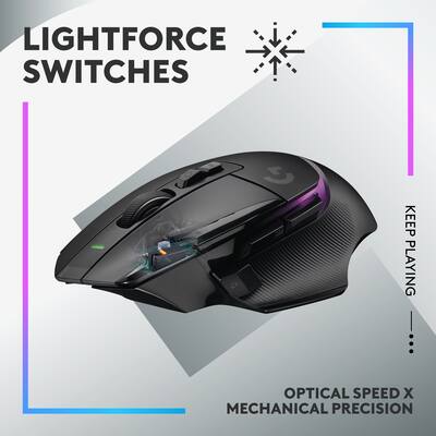 Logitech G502 X PLUS LIGHTSPEED Wireless Optical Gaming Mouse with Logitech G502 X PLUS LIGHTSPEED Wireless Optical Gaming Mouse with