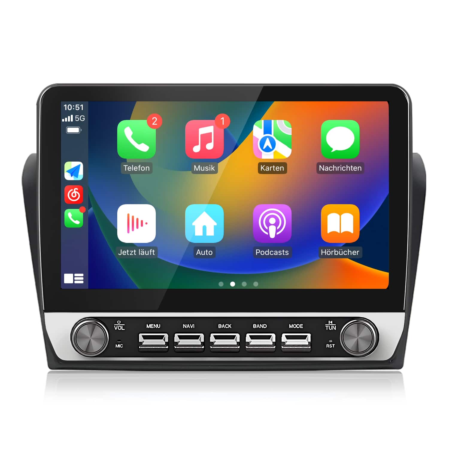 Junsun - 10.1 Inch Android15 carplay 1+32GB For Mazda 3 2003-2009 Car Stereo Radio GPS Navi Bluetooth WIFI SWC RDS DSP FM - Black