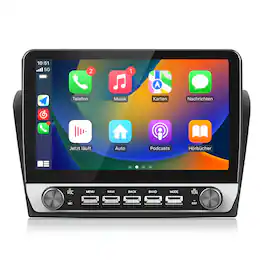 Junsun - 10.1 Inch Android15 carplay 1+32GB For Mazda 3 2003-2009 Car Stereo Radio GPS Navi Bluetooth WIFI SWC RDS DSP FM - Black