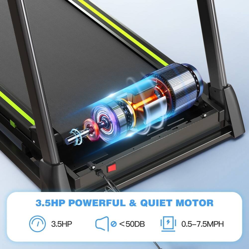 3.5HP POWERFUL & QUIET MOTOR  
3.5HP <50DB  
0.5-7.5MPH