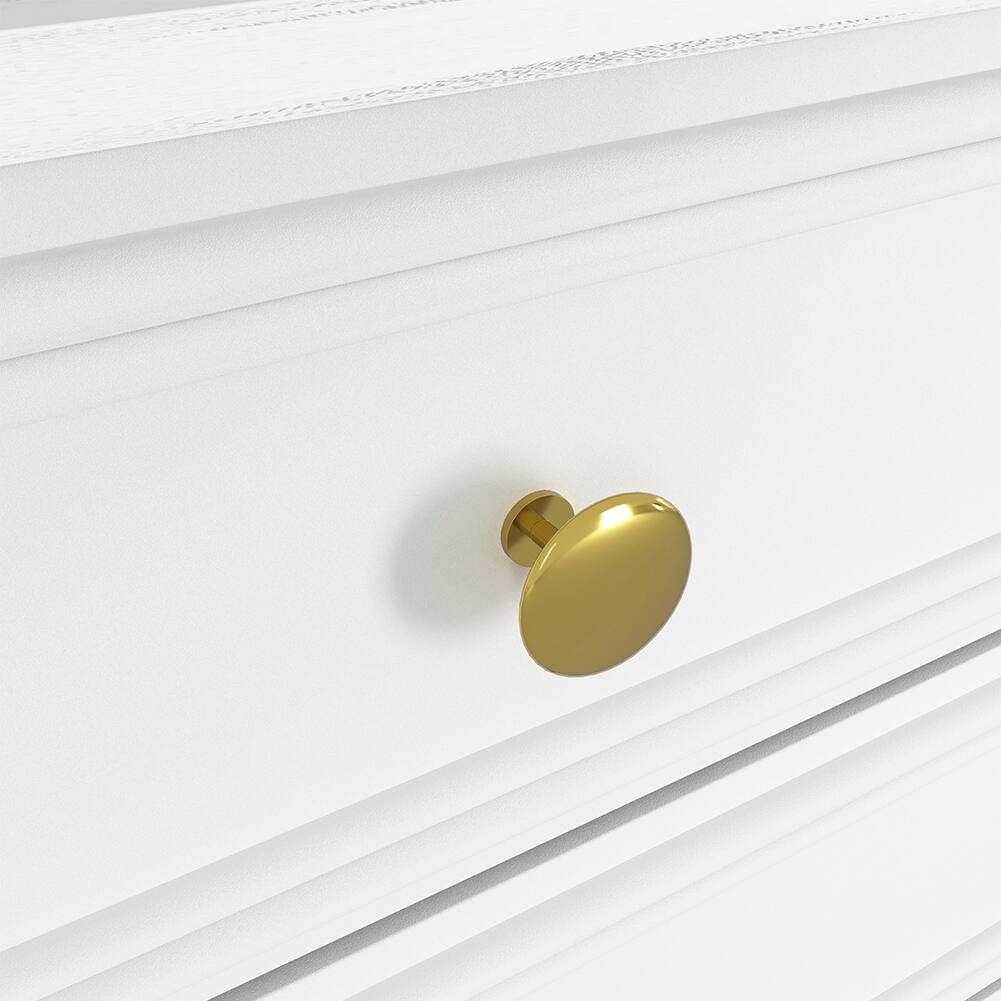 Alt View 6. Spaco - 3-Drawer Nightstand Set of 2, Wooden Night Stands with Solid Wood Legs, Modern Bedside Table with Storage for Bedroom - White.