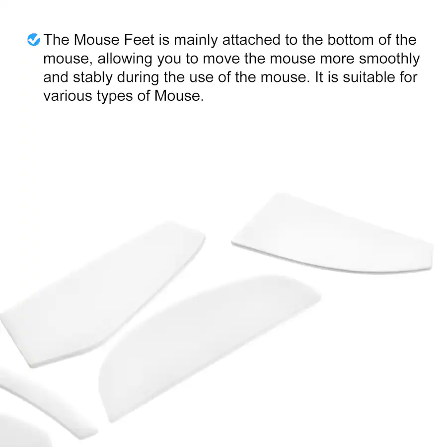 Mouse Rear Foot Pad Unique Bargains Rounded Curved Edges Mouse Feet Pads 1.0mm for G602 ...