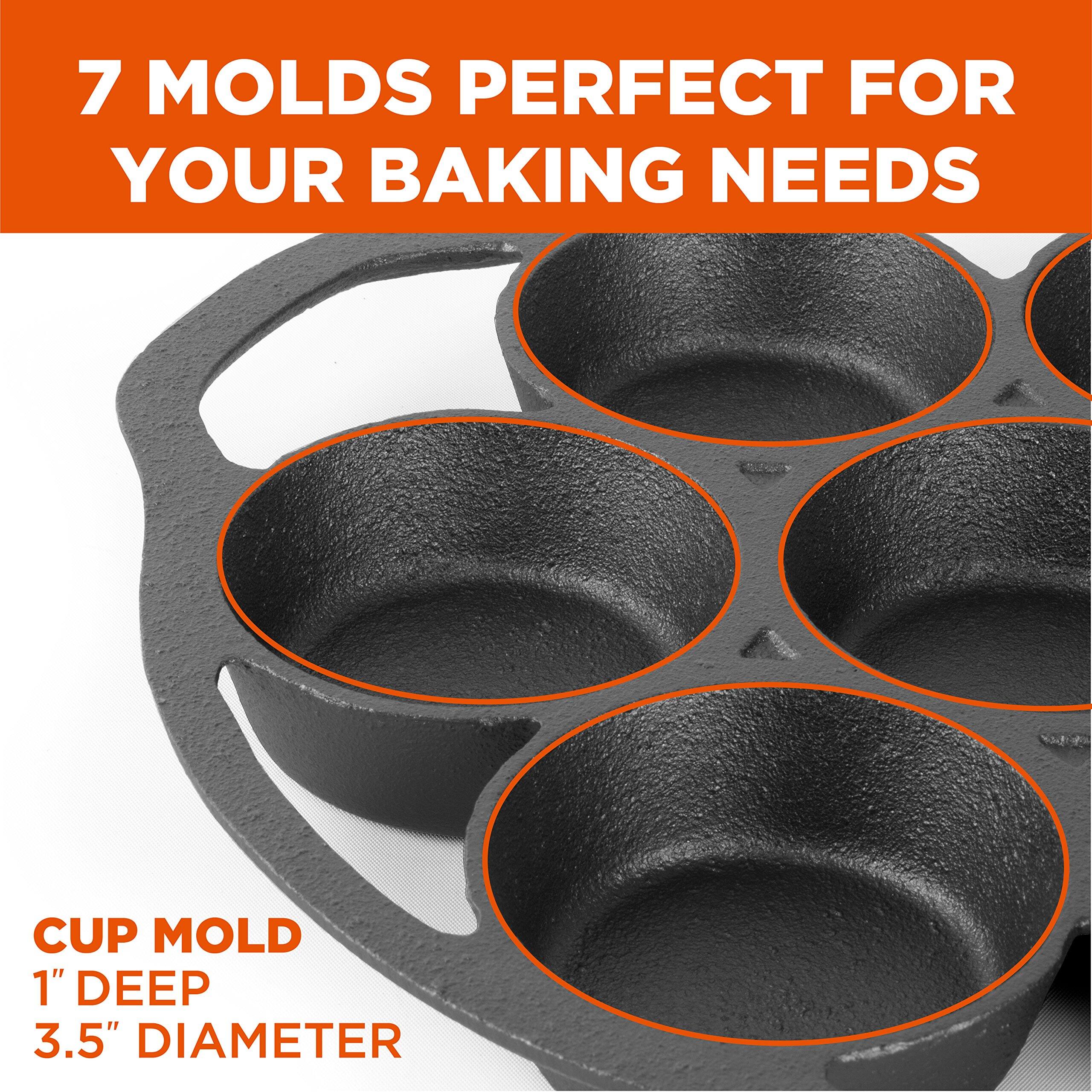 7 MOLDS PERFECT FOR YOUR BAKING NEEDS

CUP MOLD
1" DEEP
3.5" DIAMETER