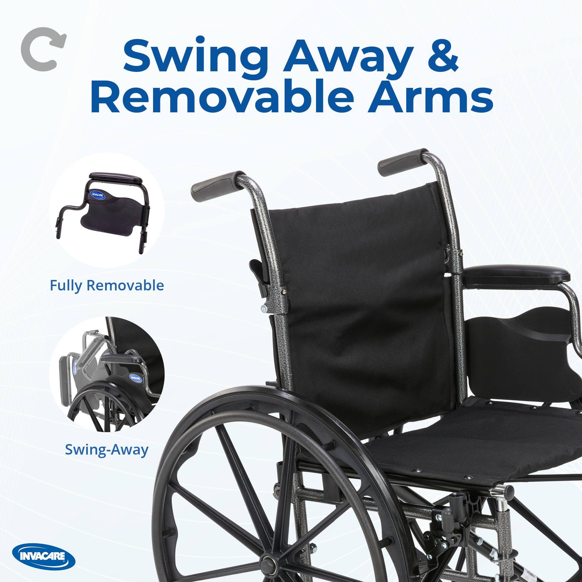 Swing Away & Removable Arms - Fully Removable - Swing-Away INVACARE