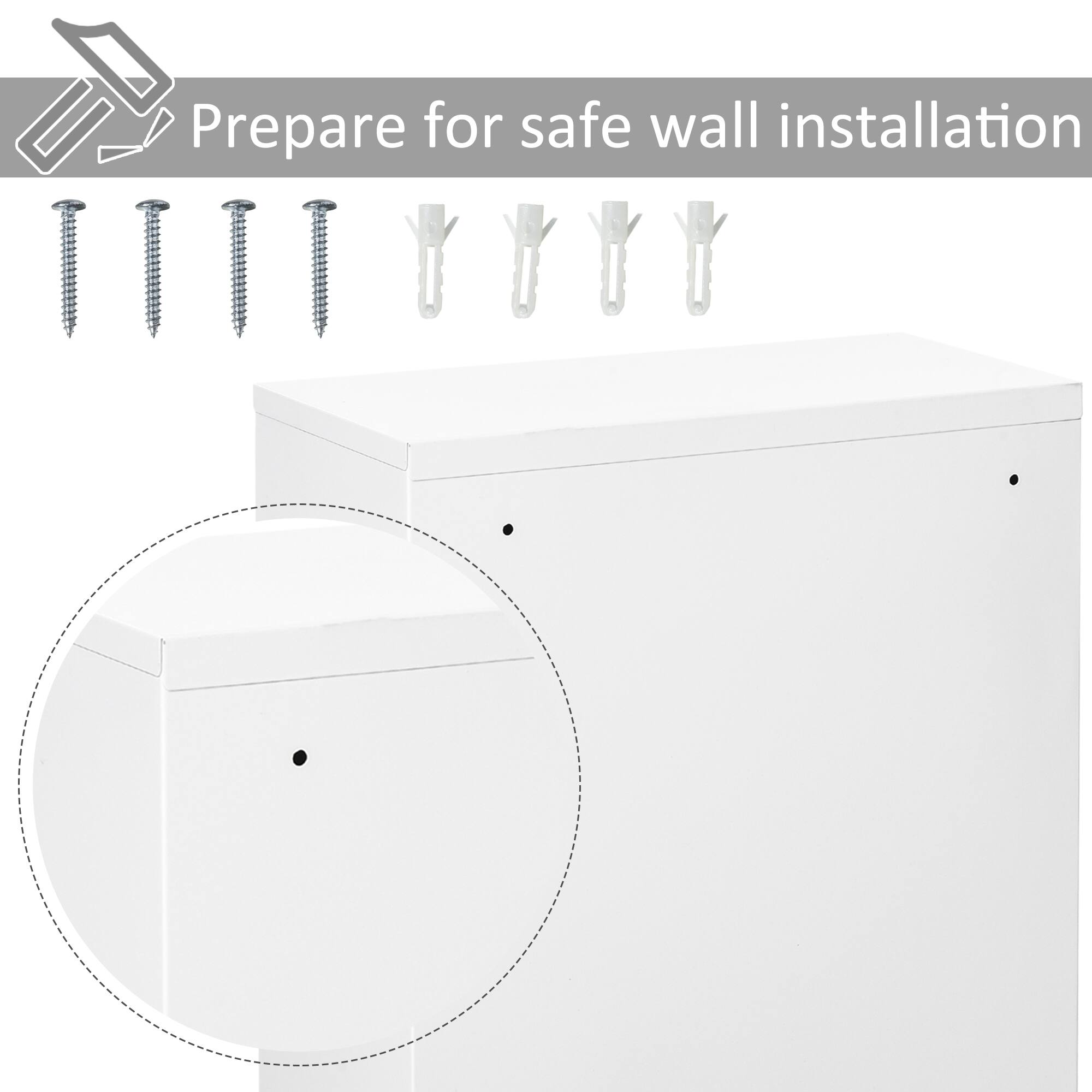 Prepare for safe wall installation