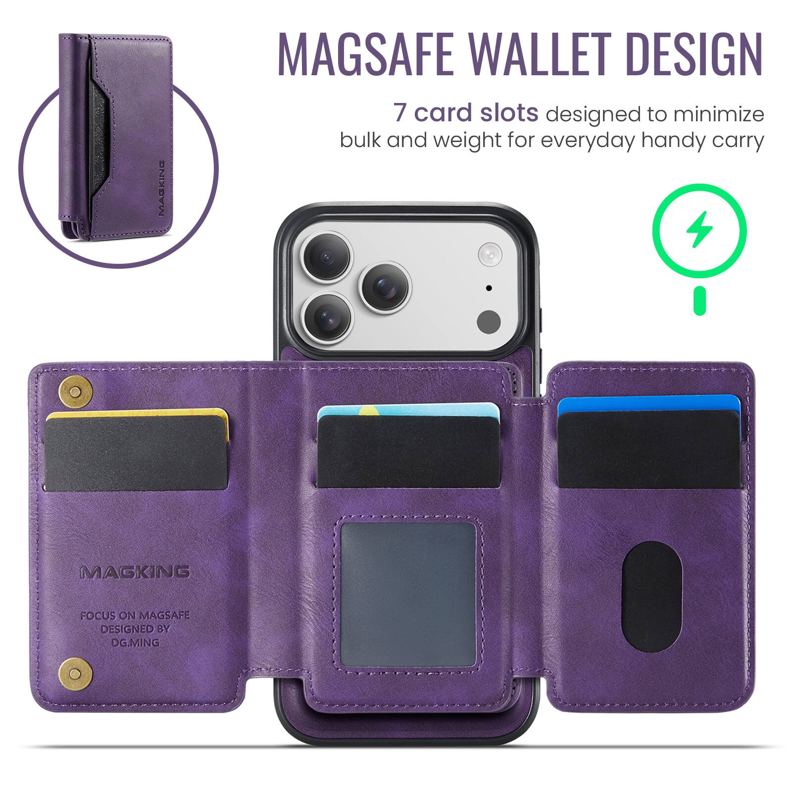 MAGSAFE WALLET DESIGN

7 card slots designed to minimize bulk and weight for everyday handy carry

MAGKING
FOCUS ON MAGSAFE
DESIGNED BY DG.MING