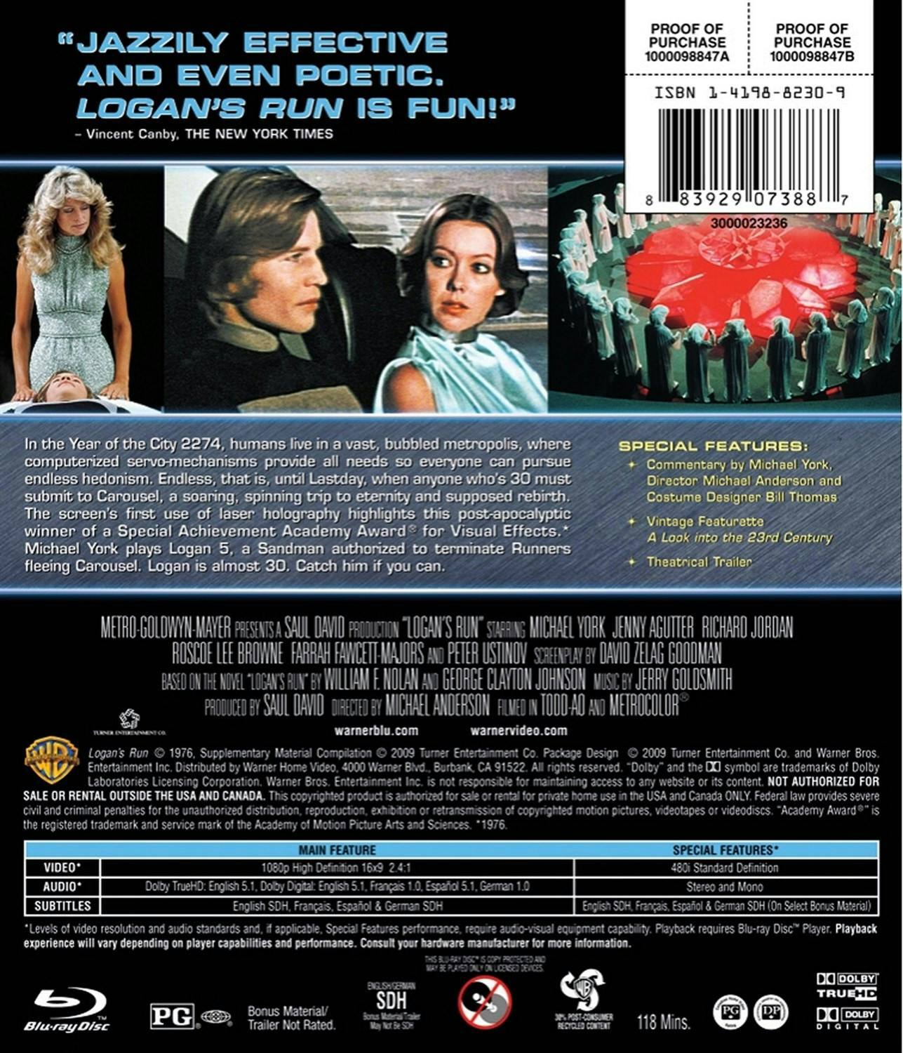 Back. Logan's Run [Blu-ray].