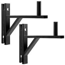Lyxpro - Wall Mount Speaker Brackets (Pair), Heavy Duty, 90 Lbs Capacity - Black