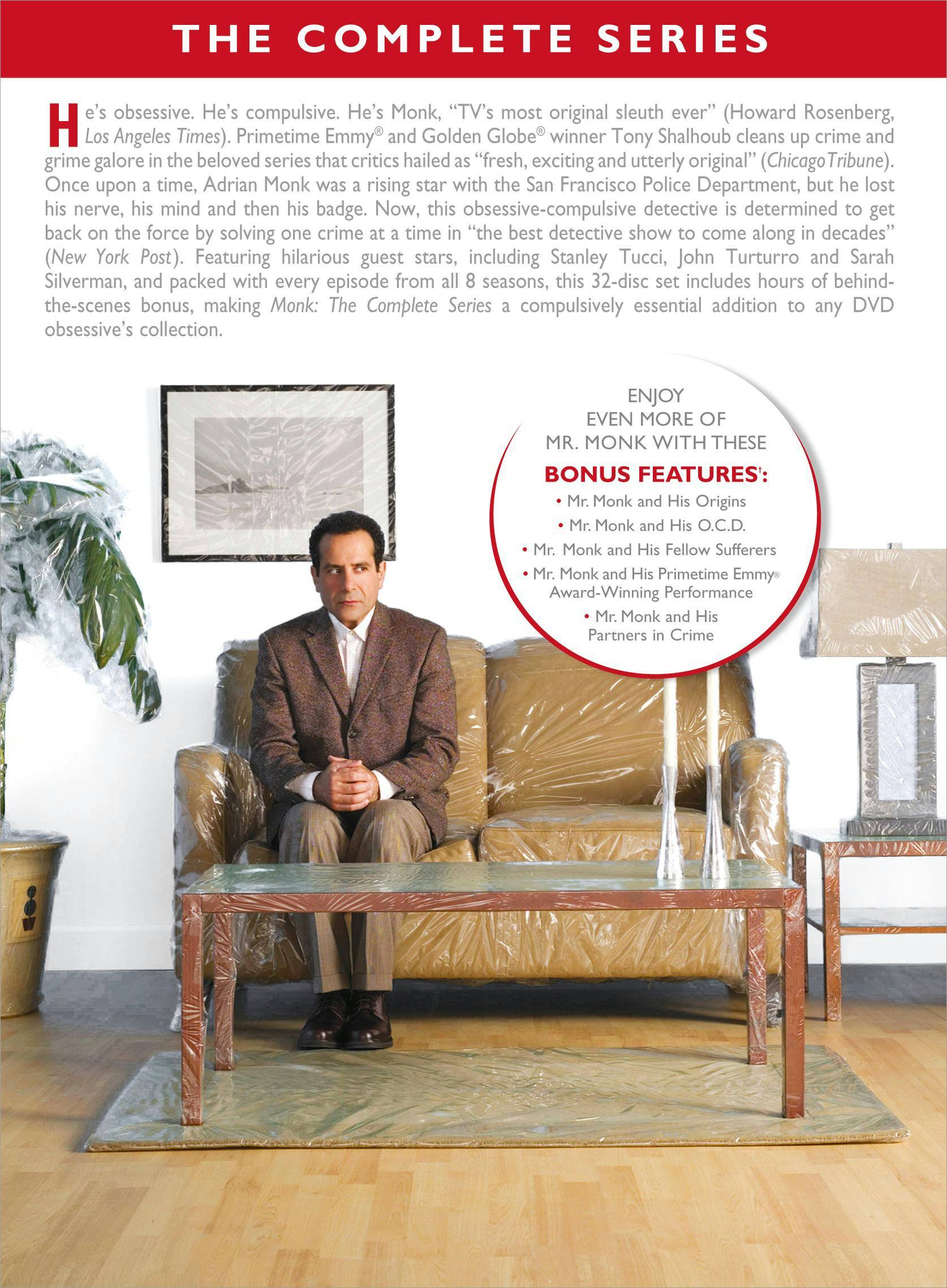 Angle. Monk: The Complete Series (DVD New Box Art) [DVD].