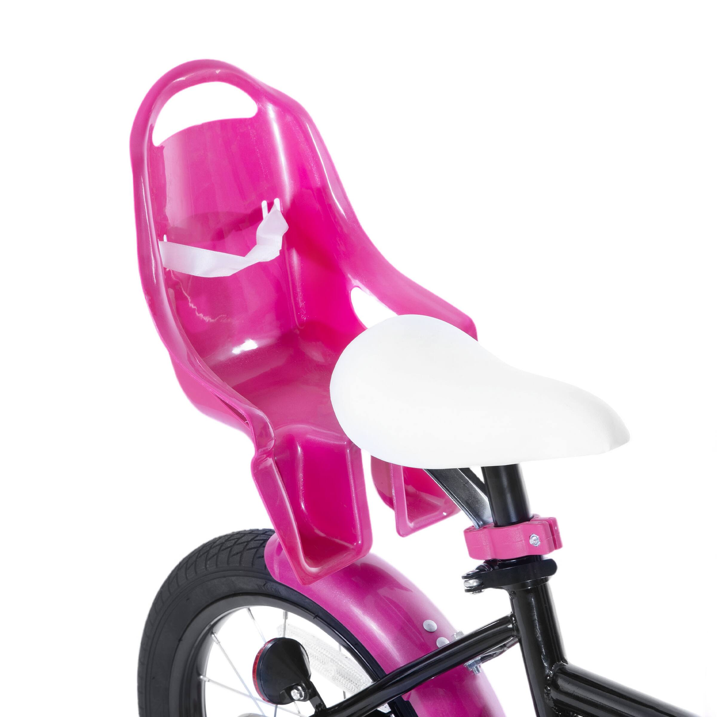 Alt View 8. JOYSTAR - JOYSTAR Zinnia 16" Kids Bike for Ages 4-7 Girls, Children's Bicycle with Training Wheels & Doll Seat, Black - Black.