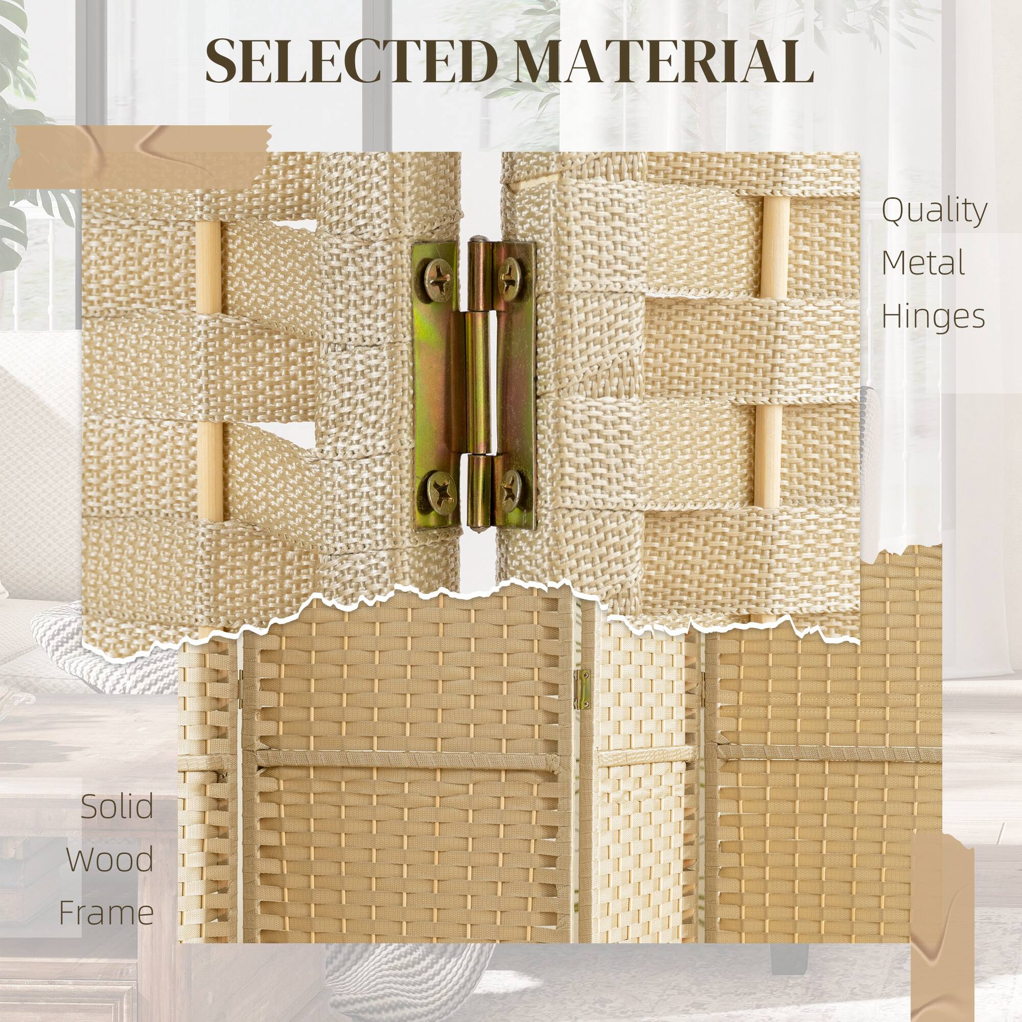 SELECTED MATERIAL

Quality Metal Hinges

Solid Wood Frame