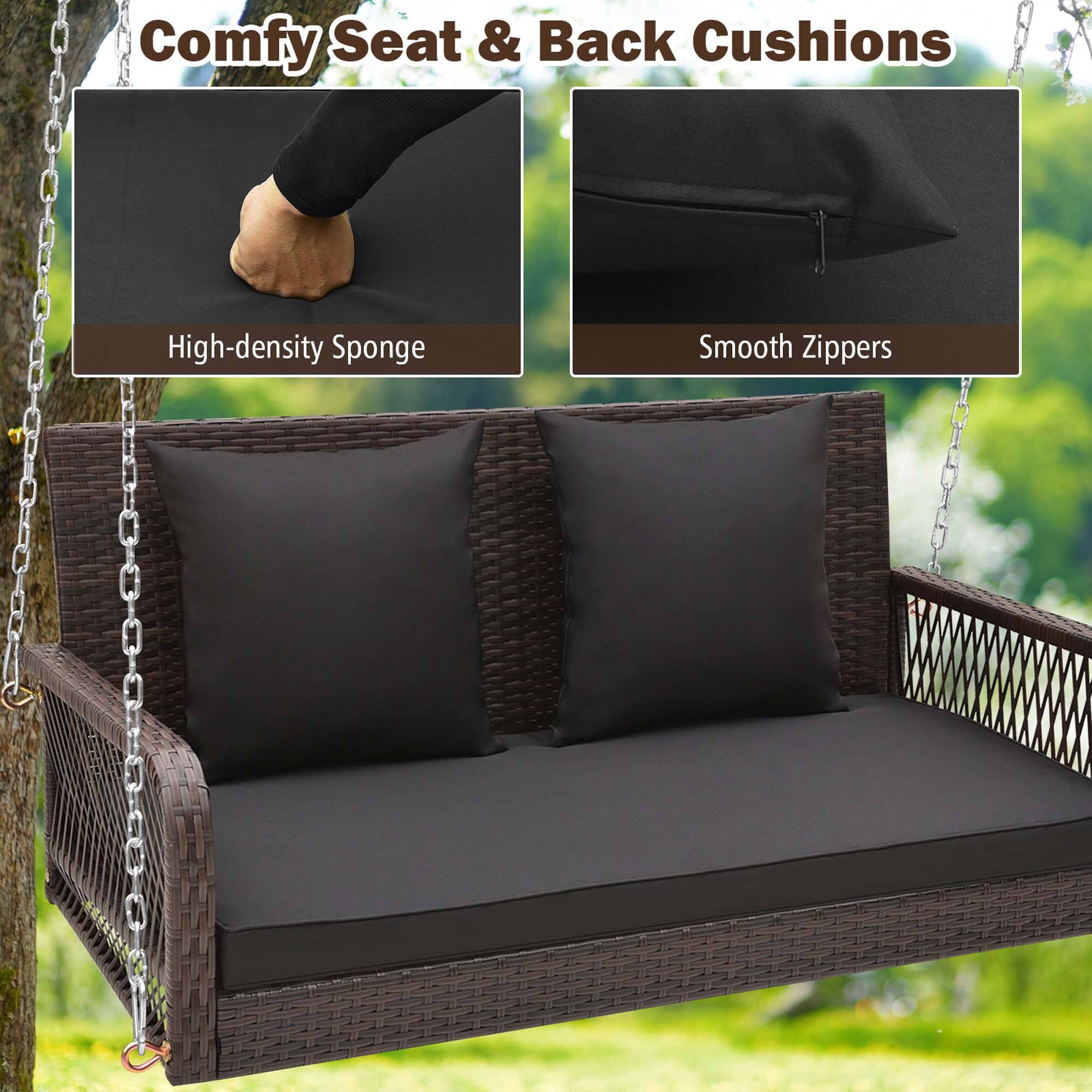 Comfy Seat & Back Cushions
High-density Sponge
Smooth Zippers