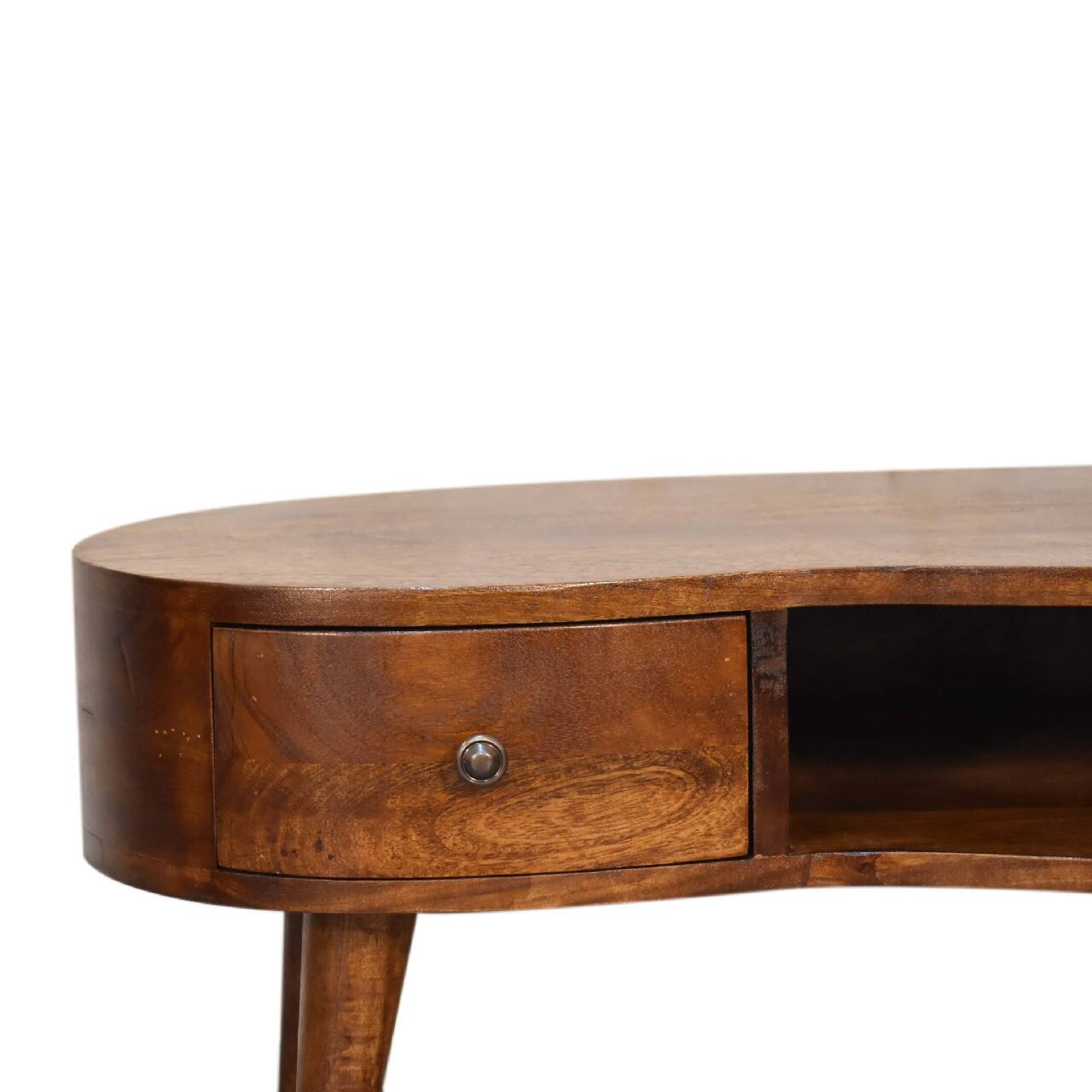 Alt View 1. Artisan Furniture - Artisan Furniture Solid Wood Mini Chesnut Wave Coffee Table - Brown.