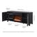 Alt View Zoom 27. Unbranded - Chabot Crystal Fireplace TV Stand for Most TVs up to 65" - Black Grain.
