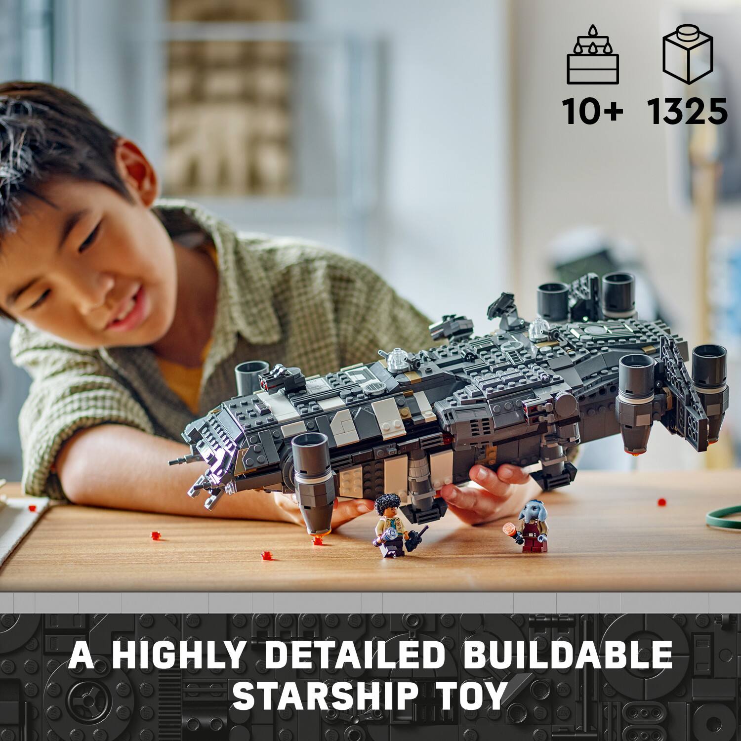 10+ 1325 HIGHLY DETAILED BUILDABLE STARSHIP TOY
