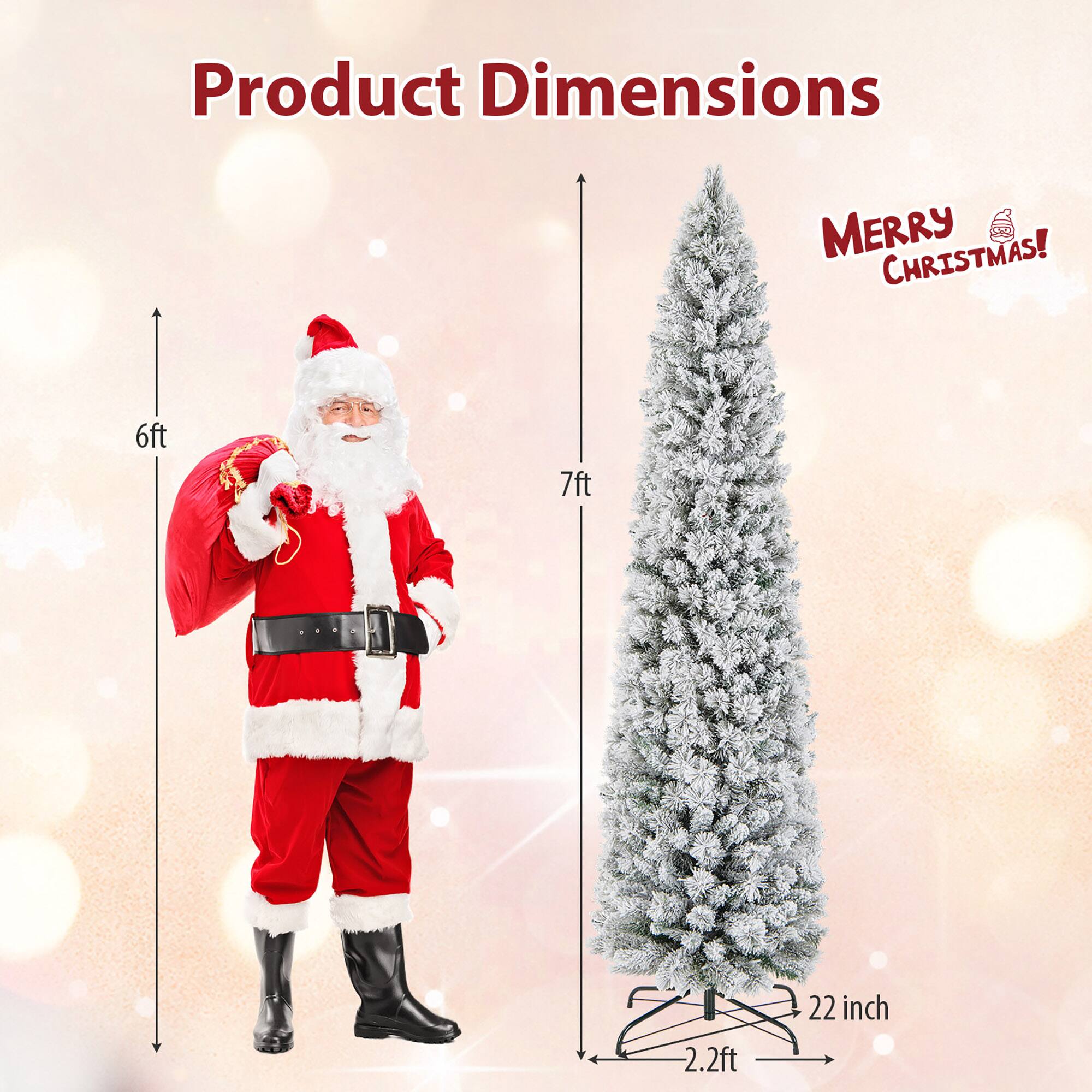 Product Dimensions

MERRY CHRISTMAS!

6ft

7ft

2.2ft

22 inch