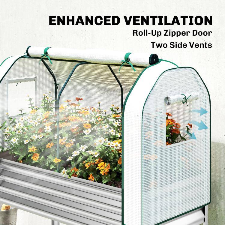 ENHANCED VENTILATION  
Roll-Up Zipper Door  
Two Side Vents