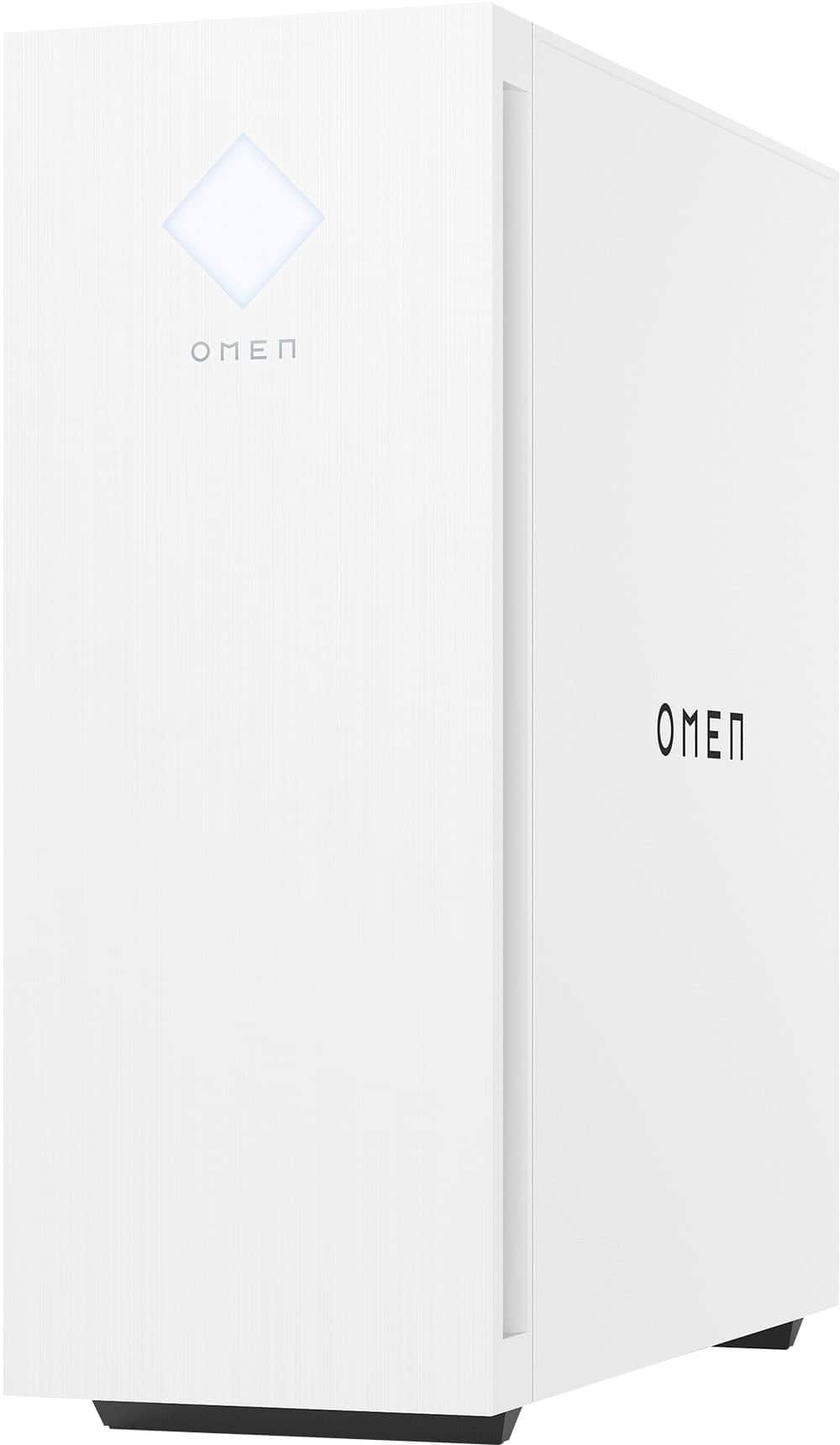Alt View 6. HP OMEN - 25L Gaming Desktop - Intel Core i5-14400F - 32GB DDR5 Memory - NVIDIA GeForce RTX 4060 - 1TB SSD - Snow White.