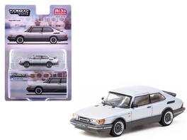 Saab 900 Turbo "Global64" Series 1/64 Diecast Model by Tarmac Works - Silver Metallic