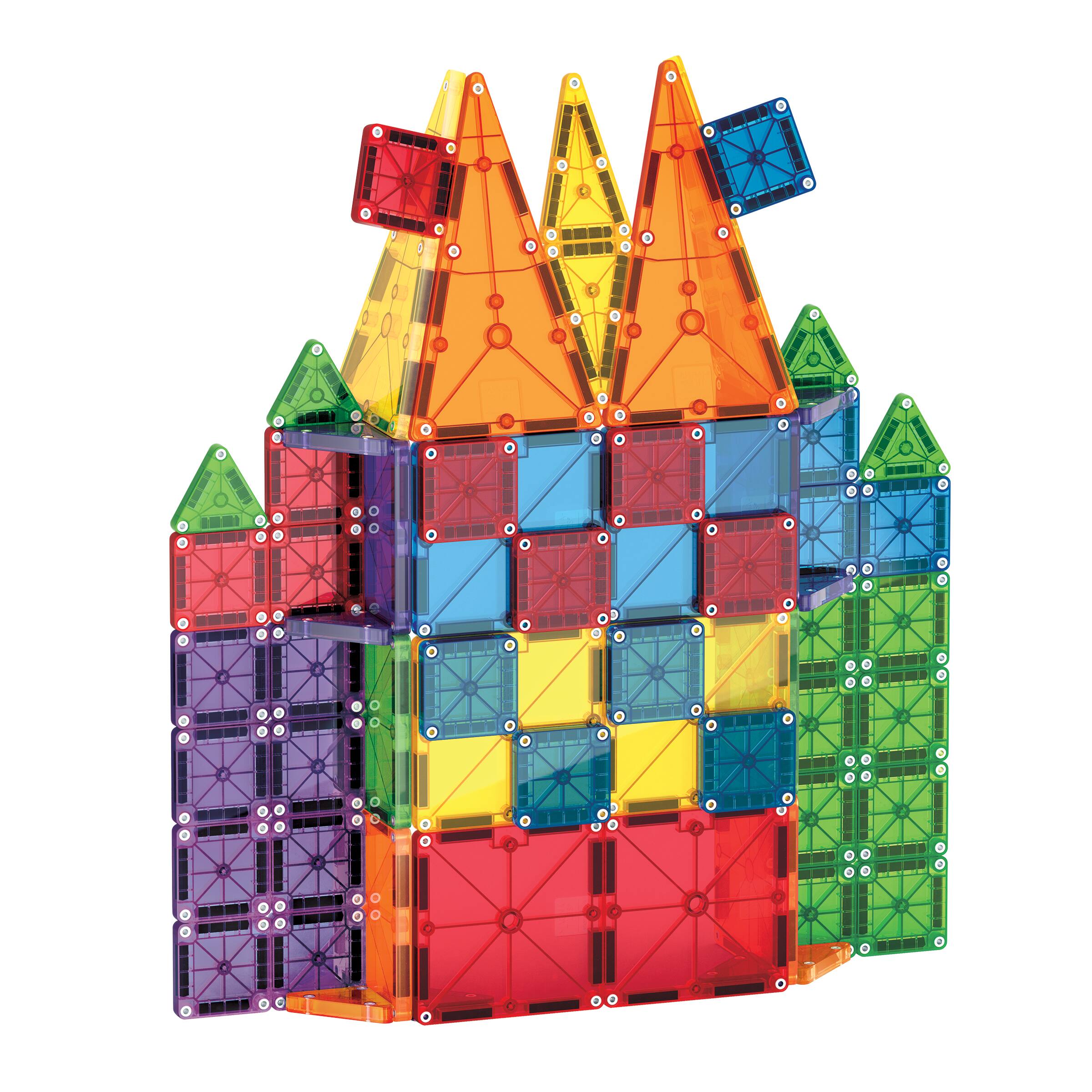 Alt View 1. Magna-Tiles - Combo 62-Piece Magnetic Construction Set, THE ORIGINAL MAGNA-TILES.