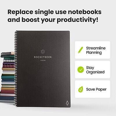 Replace single use notebooks and boost your productivity!

- Streamline Planning
- Stay Organized
- Save Paper