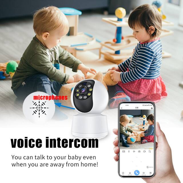 microphones voice intercom  
You can talk to your baby even when you are away from home!