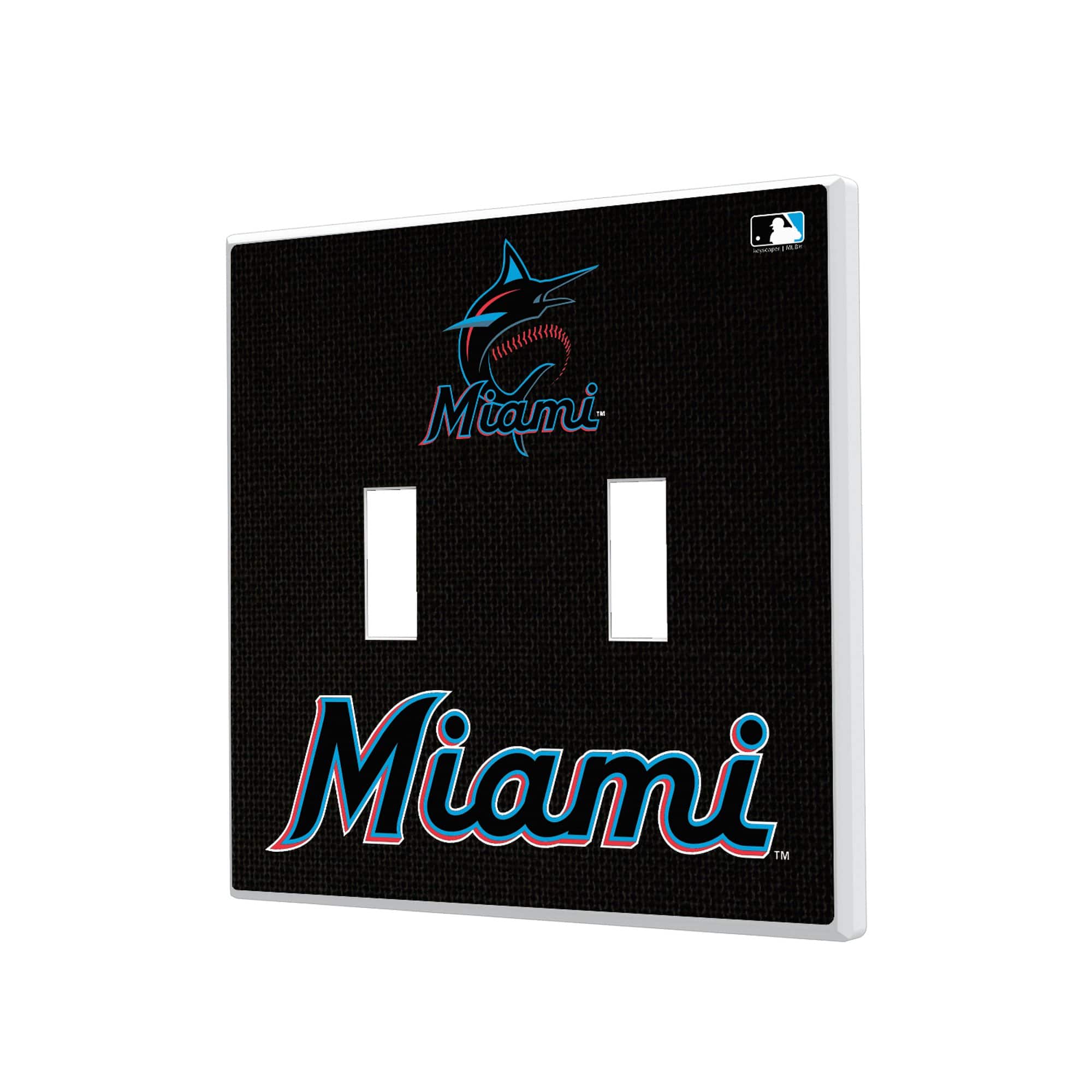 Keyscaper - Miami Marlins Solid Design Double Toggle Light Switch Plate - Multicolor price history on PriceWatchPro