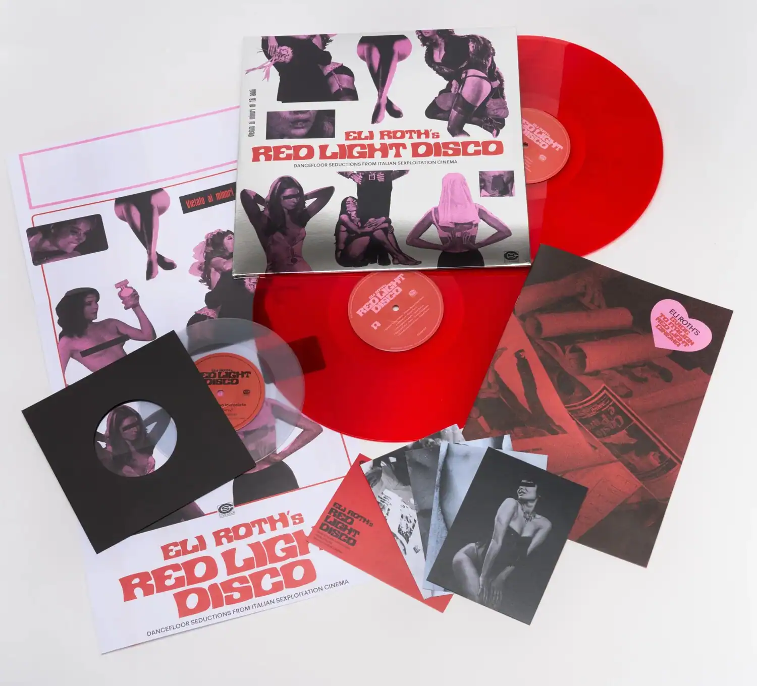 ELI ROTH'S RED LIGHT DISCO FROM ITALIAN EXPLOITATION CINEMA DANCEFLOOR SEDUCTIONS

ai minori Vietato

CREDITIENT
TU ELIROTH'S EDUCHO S.
COM DLIGHT CISICO
Casta

ELI RED ROTH'S ROTH'S LIGHT ELI LIGH RED DISCO SEXPOITATION CINEMA ITALIAN FROM SEDUCTIONS DANCEFLOOR