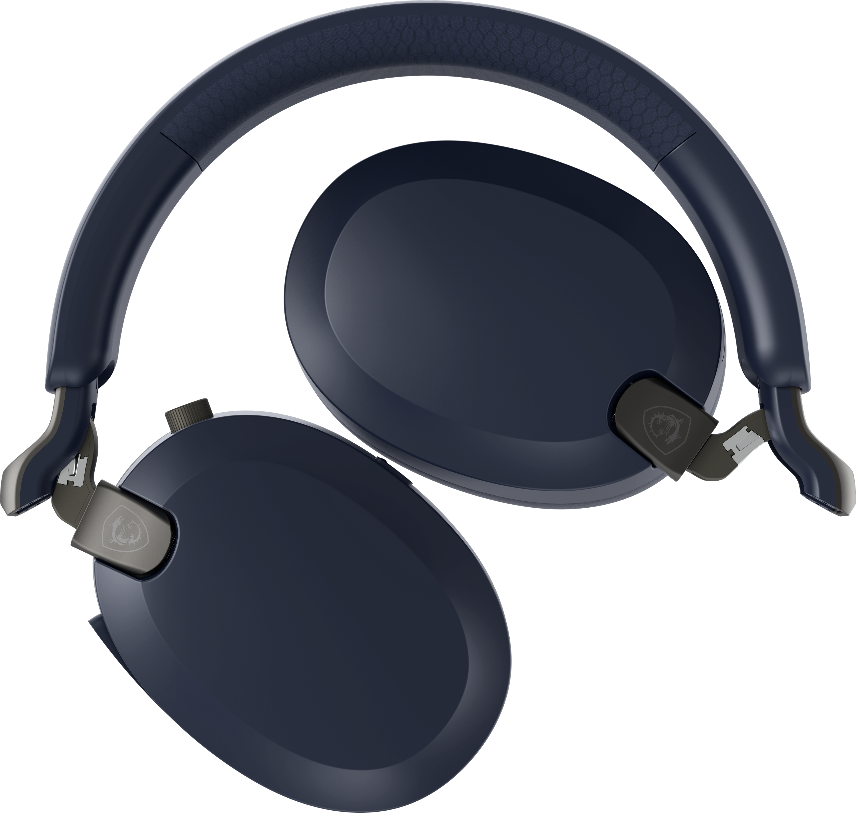 Back. MSI - MSI MAESTRO 500 W NAVY Wireless Bluetooth Over-the-Ear Headphones with 3.5mm Wired Option - Navy - Navy.
