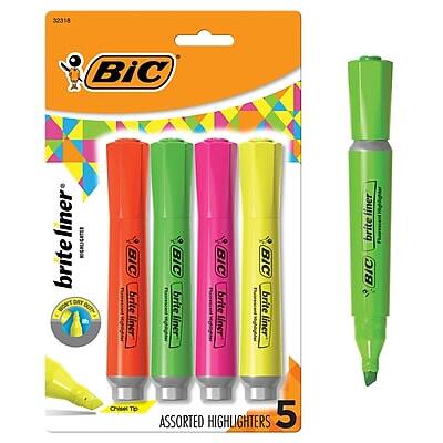 32318  
BIC brite liner  
5 assorted highlighters  
Chisel tip  
BIC brite liner  
BIC brite liner  
BIC brite liner  
BIC brite liner