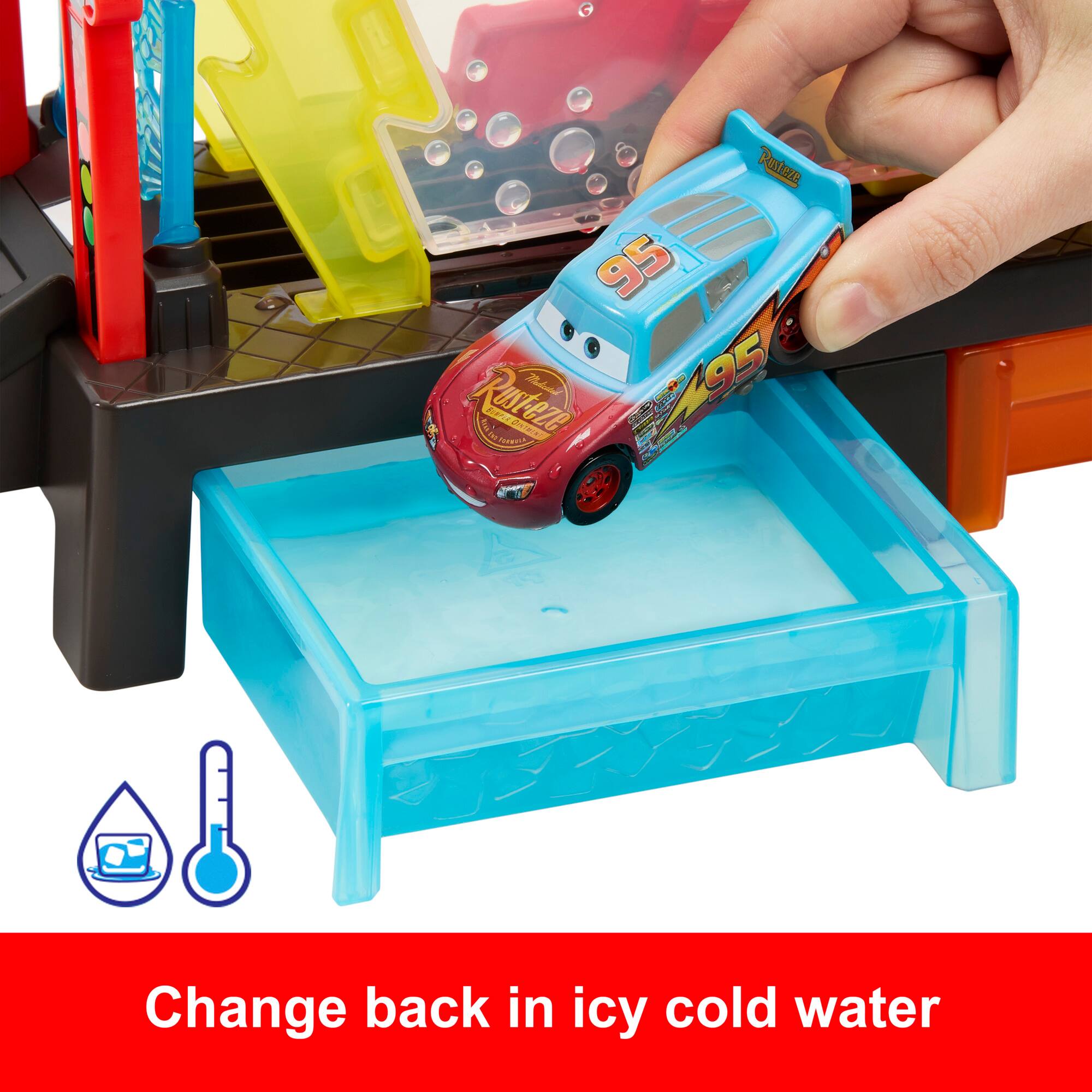Change back in icy cold water