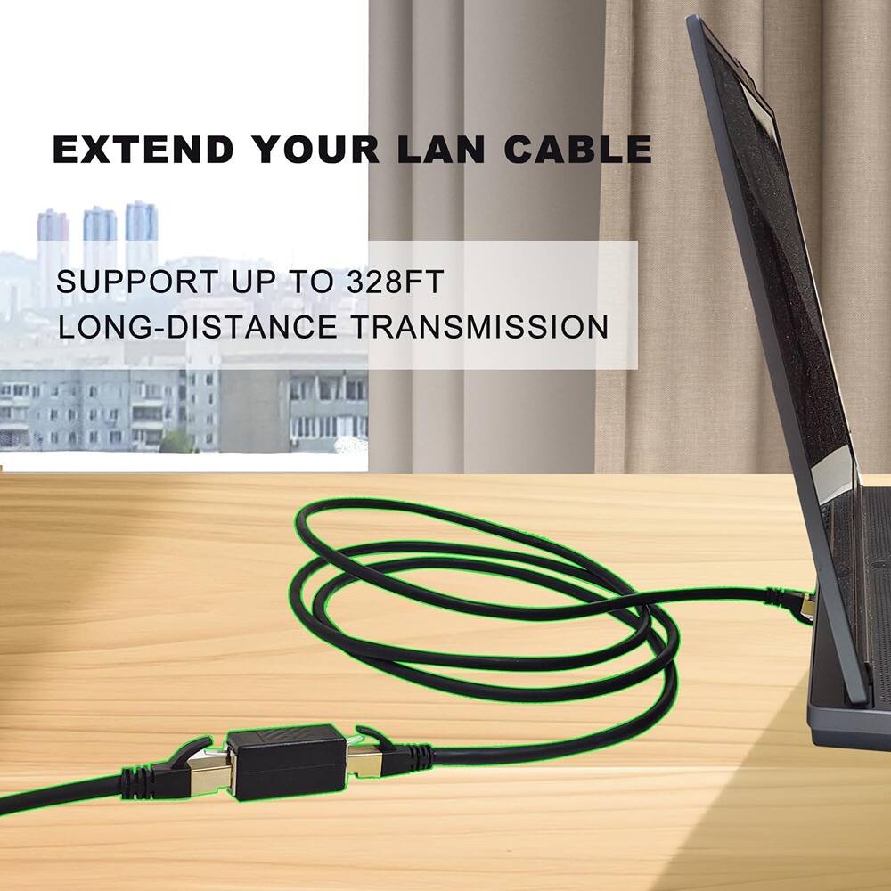 EXTEND YOUR LAN CABLE

SUPPORT UP TO 328FT LONG-DISTANCE TRANSMISSION