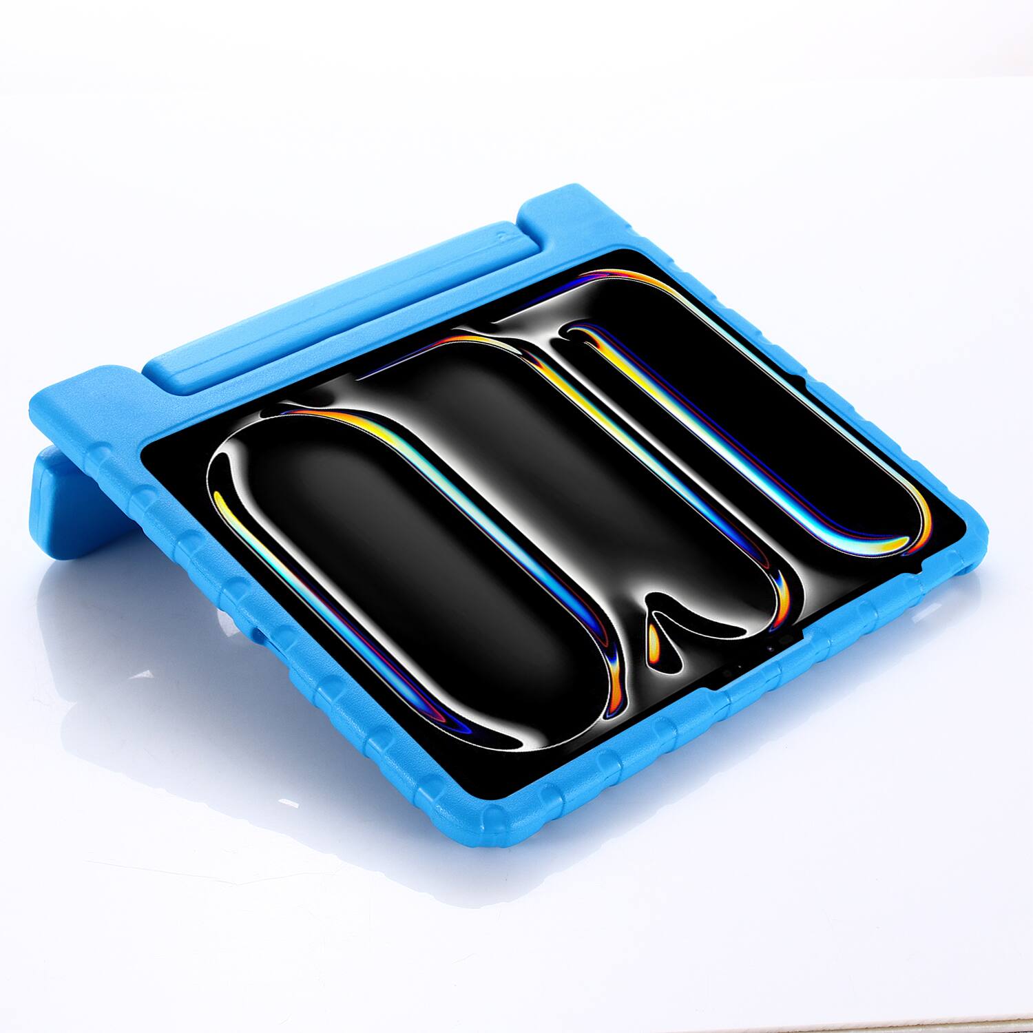 Alt View 1. UUCOVER - Kid-Friendly Case for Apple iPad Air 13-inch M4 M3 M2 2026/25025/2024 Tablet Protective Cover with Handle and Kickstand - Blue.