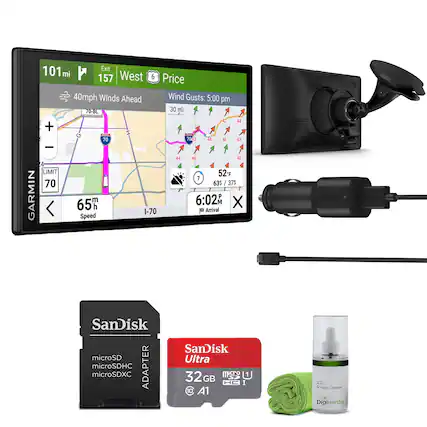 101 mi Exit 157 West 6 Price
40mph Winds Ahead
Wind Gusts: 5:00 pm
30 mi
70-BL
70
65 mph
Speed
I-70
6:02M
2P
63°F / 37%
631
631
GARMIN
GARMIN
SanDisk microSD microSDHC ADAPTER microSDXC
SanDisk Ultra 32GB
LCD Screen Cleaner
Dignernds