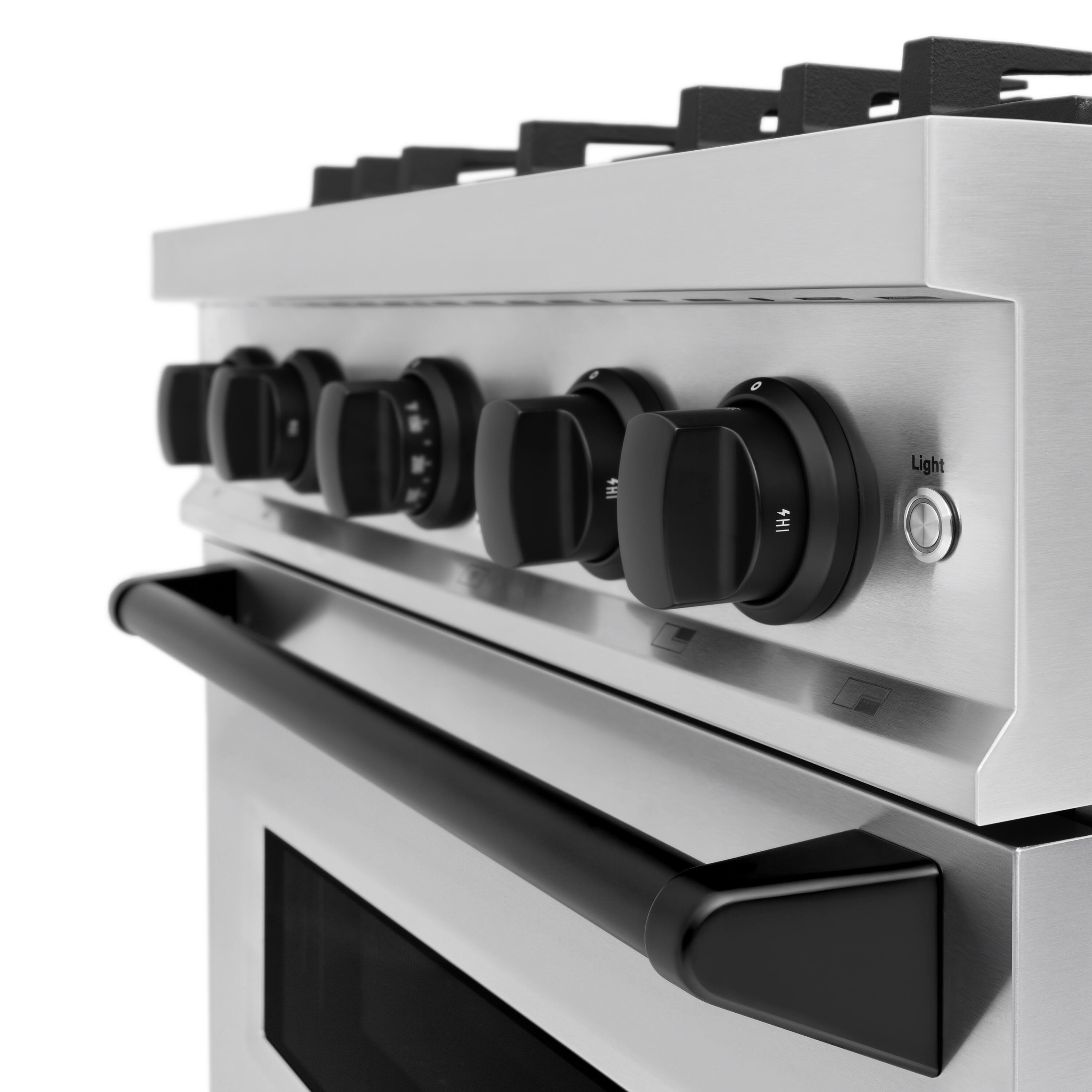 The text on the image reads "IH+ 4H1 Light." This is likely a reference to the oven's features or functions, such as the timer, heating elements, and light.