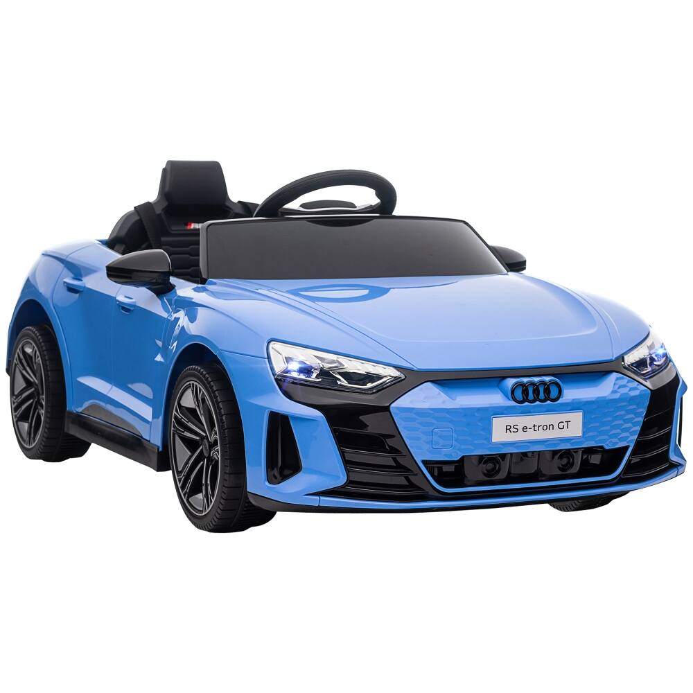 Front. Ropilly - 12V Licensed Audi RS E-tron GT Ride On Car, Kids Electric Car with Remote Control, Blue Ride On Toy.